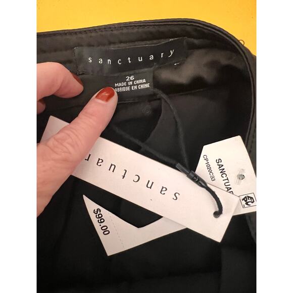 Sanctuary Eve Drawstring High Waisted Satin Cargo Pants Women's Size 26 NWT - Picture 8 of 11